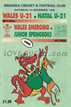 Wales Emerging Junior Springboks 1996 memorabilia